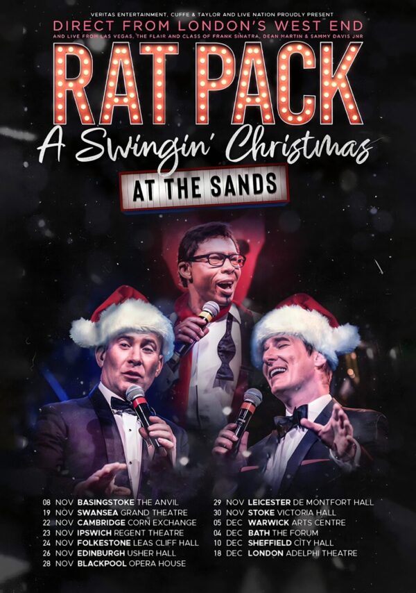 RAT PACK; A SWINGIN CHRISTMAS Musical Tour West End Broadway Poster Print