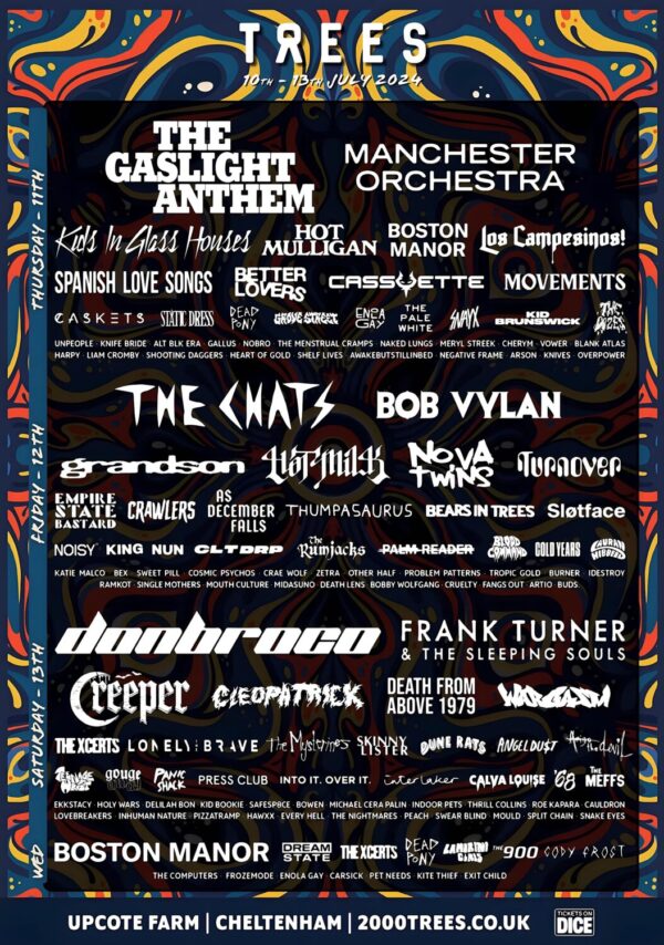 2000 TREES 2024 FESTIVAL Line Up Poster