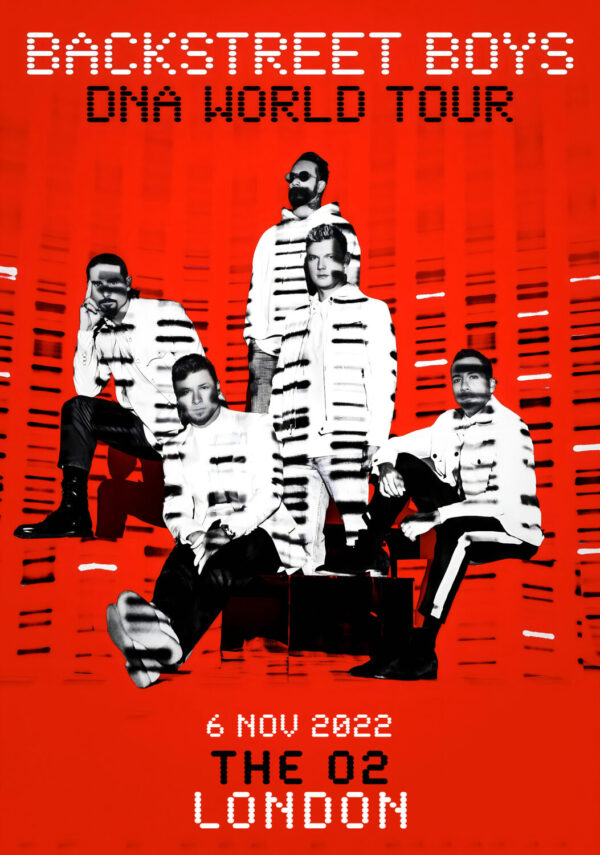 BACKSTREET BOYS DNA 2022 World Tour: LONDON Poster