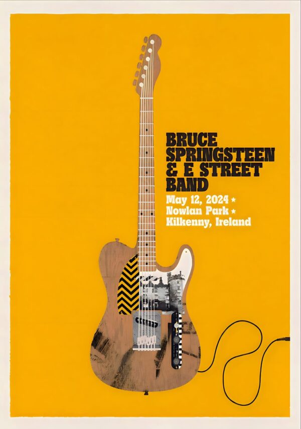 BRUCE SPRINGSTEEN 2024 World Tour:  KILKENNY Poster