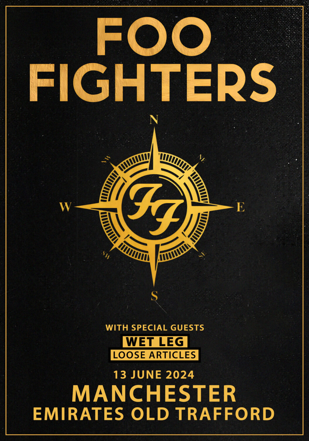 FOO FIGHTERS MANCHESTER 13 June 2024 Poster