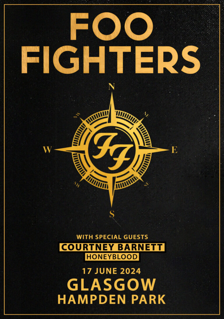 FOO FIGHTERS GLASGOW 17 June 2024 Poster