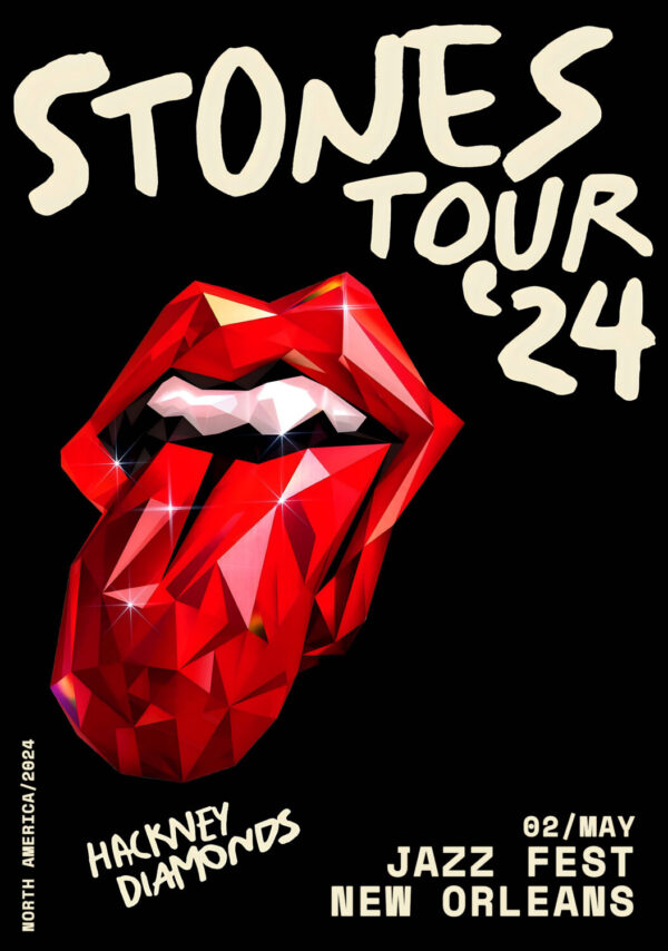 ROLLING STONES 2024 Tour: NEW ORLEANS Poster