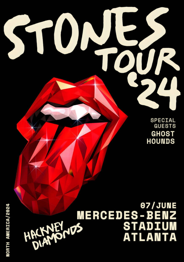 ROLLING STONES 2024 Tour: ATLANTA Poster