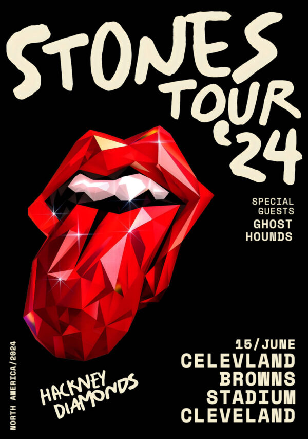 ROLLING STONES 2024 Tour: CLEVELAND Poster