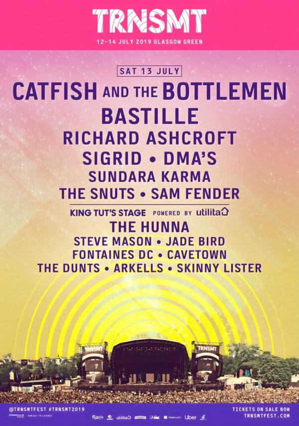 TRNSMT FESTIVAL 2019 Line Up Poster