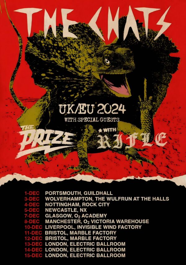 THE CHATS (band) Get Fucked 2024 UK Tour Poster Print
