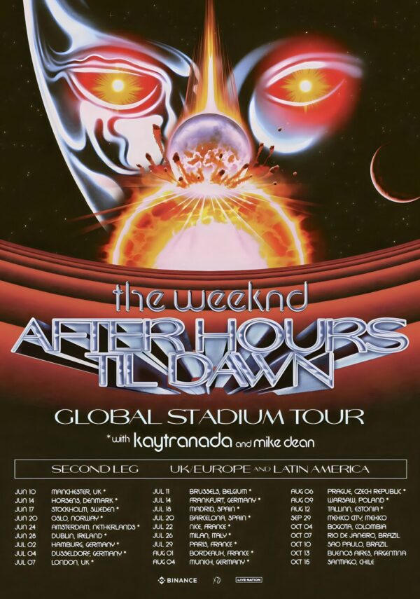 THE WEEKND 2023 Global Stadium Tour Poster