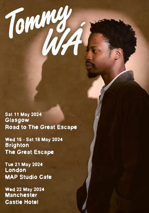 TOMMY WÁ Roadman and Folks 2024 UK Tour Poster