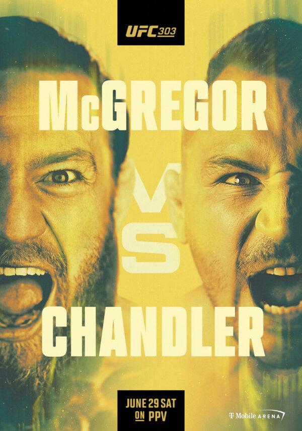 UFC 303 Conor McGregor vs. Jake Chandler 2024 Fight Poster