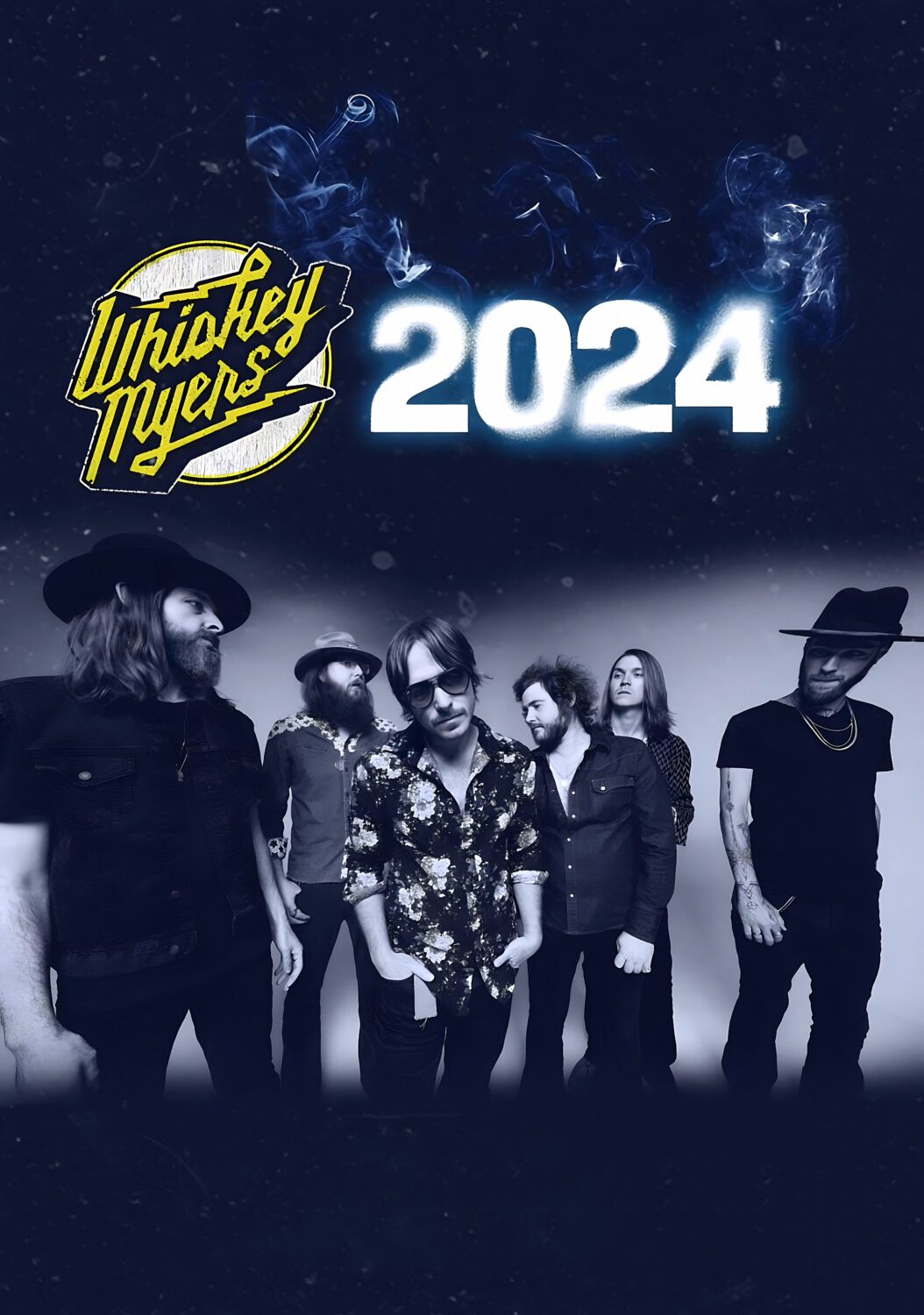 WHISKEY MYERS Summer 2024 North America Tour Poster