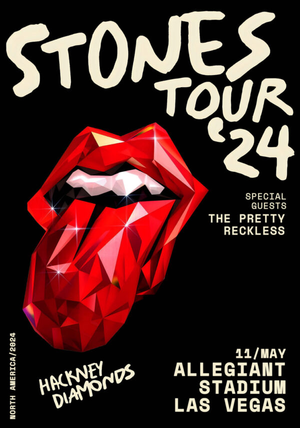 ROLLING STONES 2024 Tour: LAS VEGAS Poster