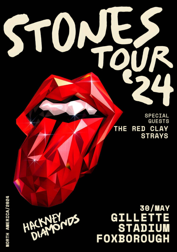 ROLLING STONES 2024 Tour: FOXBORO Poster