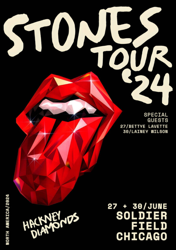 ROLLING STONES 2024 Tour: CHICAGO Poster