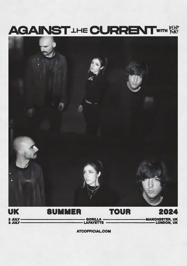 AGAINST THE CURRENT Caught It Summer 2024 UK Tour - MANCHESTER - LONDON Poster