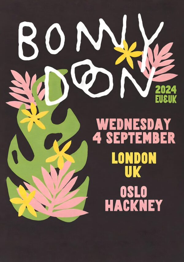 BONNY DOON (band) Clock Keeps Ticking 2024 Tour: LONDON Oslo Hackney Poster