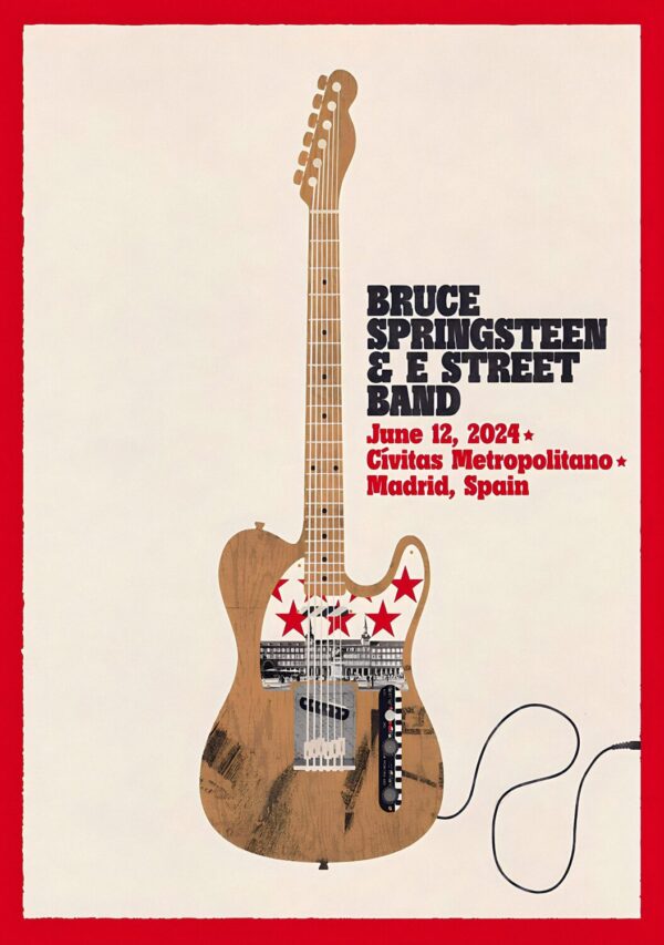 BRUCE SPRINGSTEEN & E Street Band 2024 World Tour: MADRID Cívitas Metropolitano Poster Print