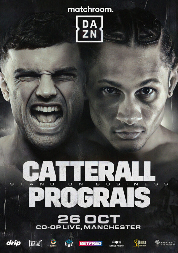 JACK CATTERALL vs. REGIS PROGRAIS Manchester Co-Op Live Arena 2024 Boxing Fight Poster Print