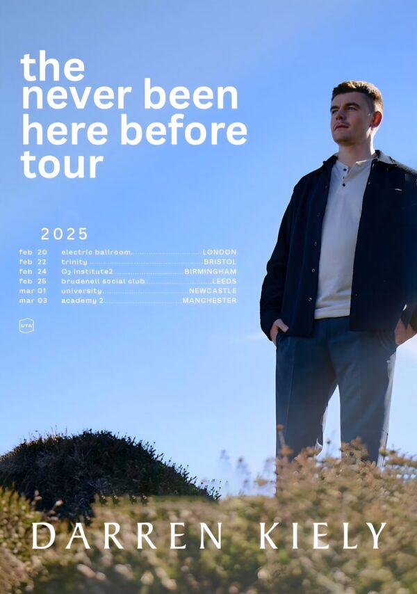 DARREN KIELY The Never Been Here Before 2025Tour Poster