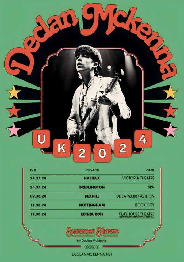 DECLAN McKENNA What Happened Summer Shows 2024 Tour Poster