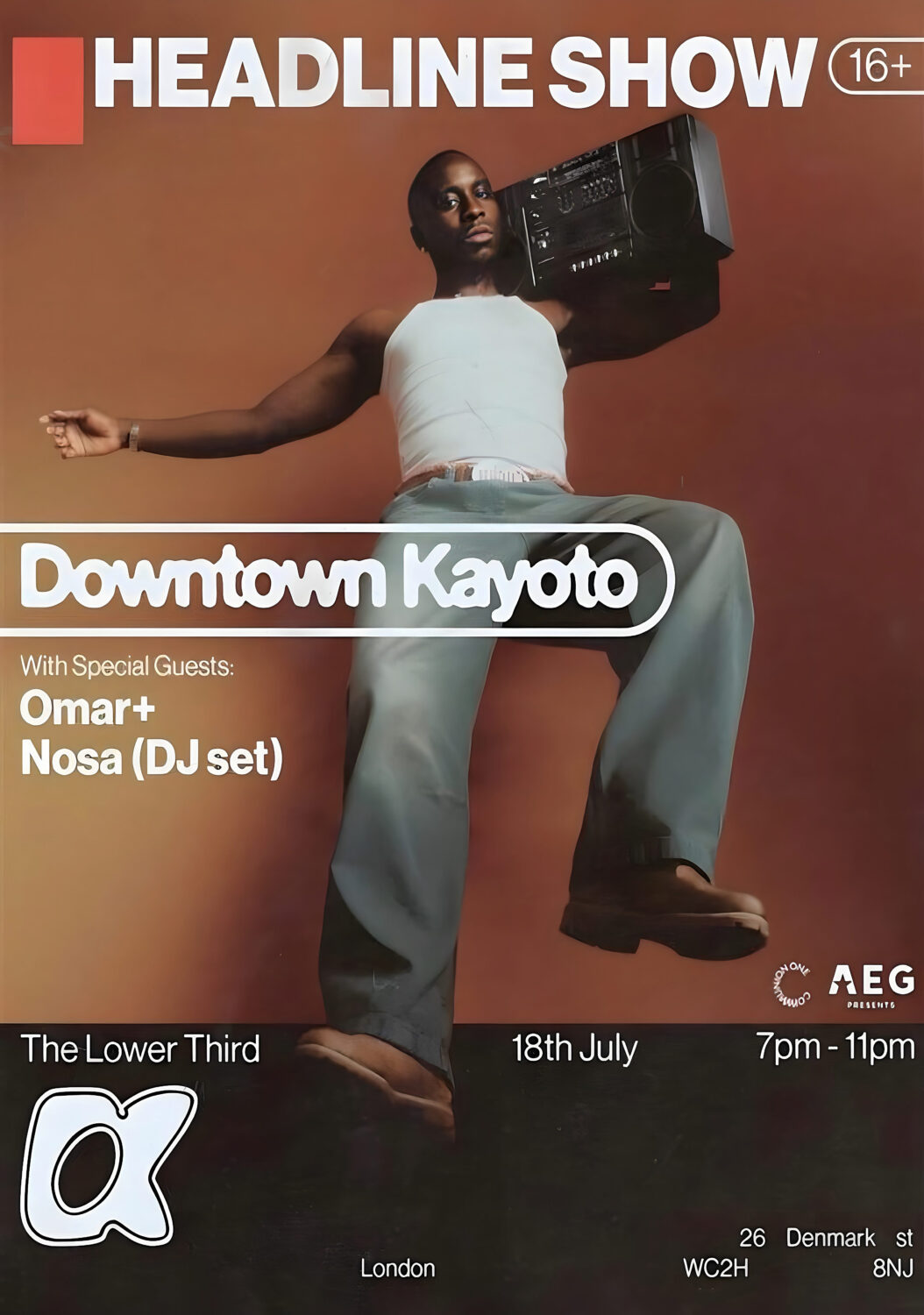 DOWNTOWN KAYOTO Coastlines 2024 Tour: LONDON The Lower Third Poster