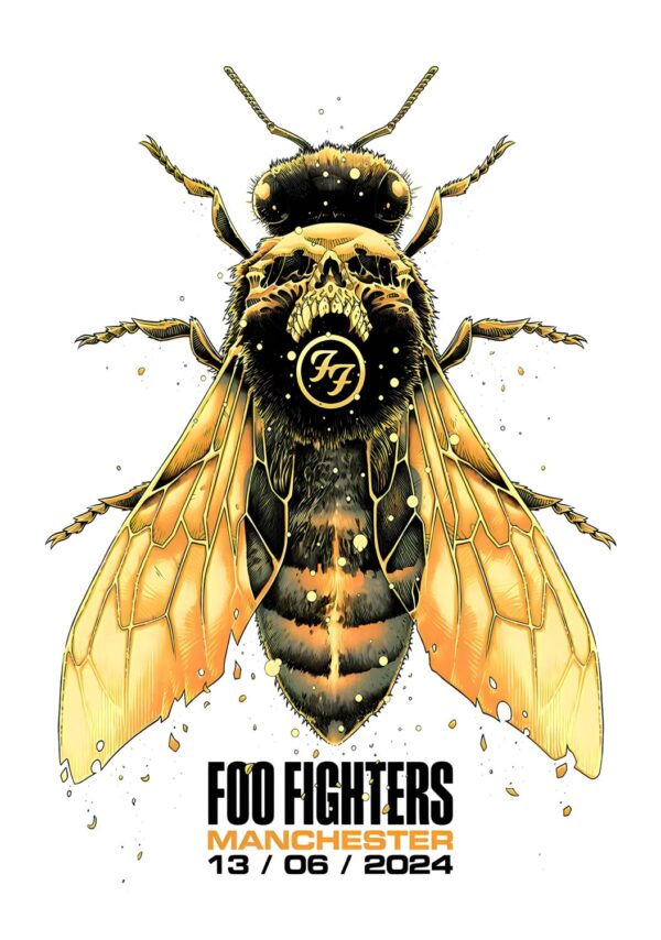 FOO FIGHTERS But Here We Are UK Tour: MANCHESTER Emirates Old Trafford Stadium - 13 June 2024 Poster Print