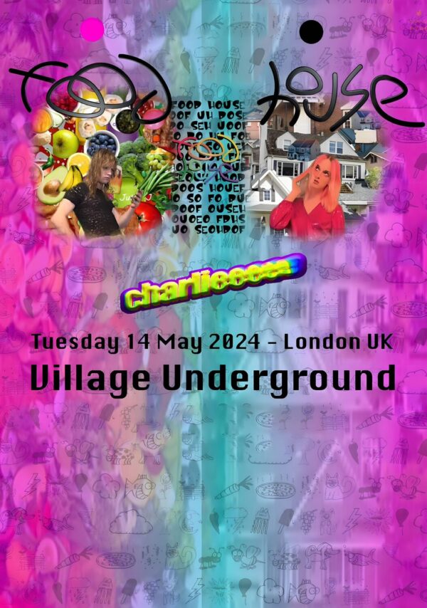 FOOD HOUSE (band) Summer 2024 Tour: LONDON Village Underground Poster