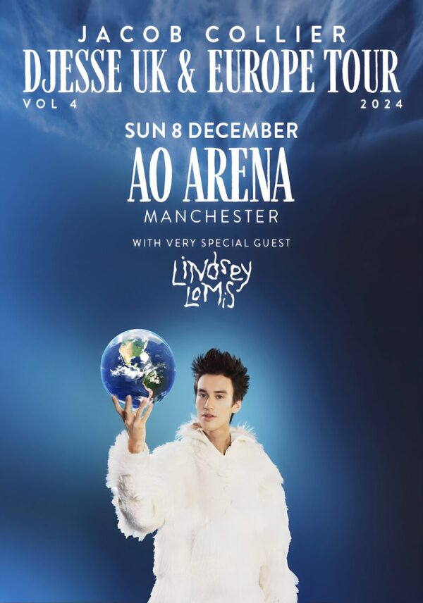 JACOB COLLIER 2024 UK Tour: MANCHESTER AO Arena Poster
