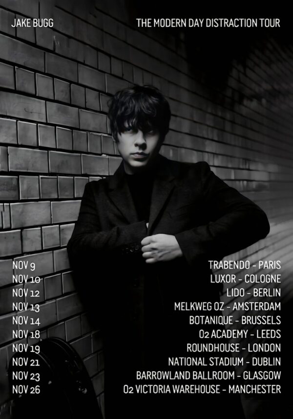 JAKE BUGG 2024 UK & Europe Tour Poster