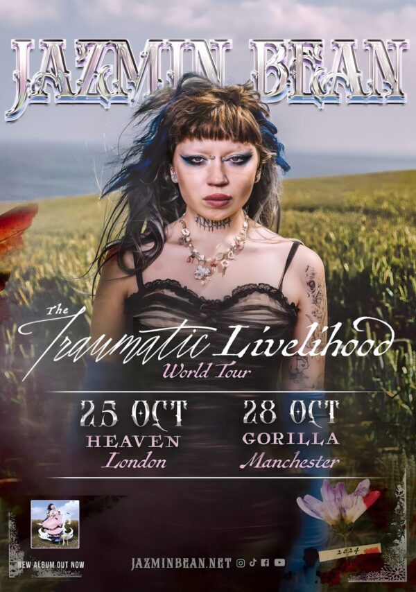 JAZMIN BEAN 2024 World Tour LONDON MANCHESTER Poster