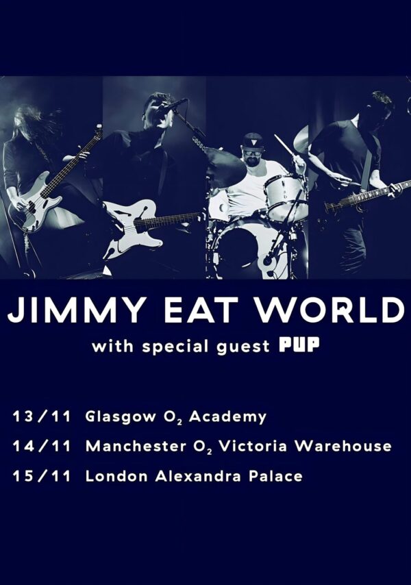 JIMMY EAT WORLD November 2024 UK Tour Poster