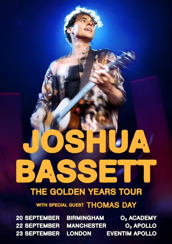 JOSHUA BASSETT The Golden Years 2024 UK Tour Poster