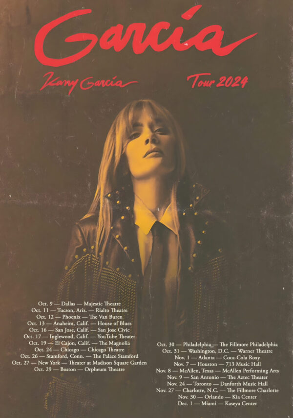 KANY GARCIA García 2024 North America Tour Poster