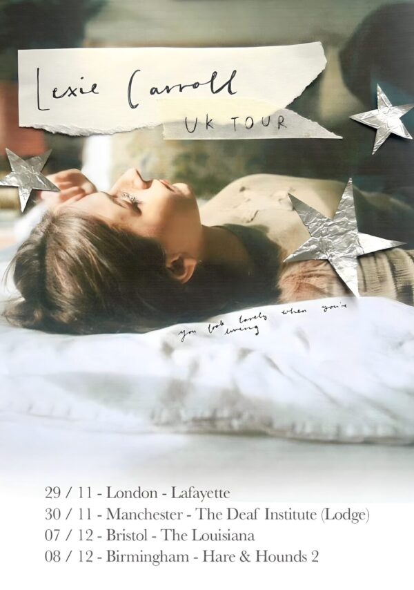 LEXIE CARROLL Sunflood 2024 UK Tour Poster