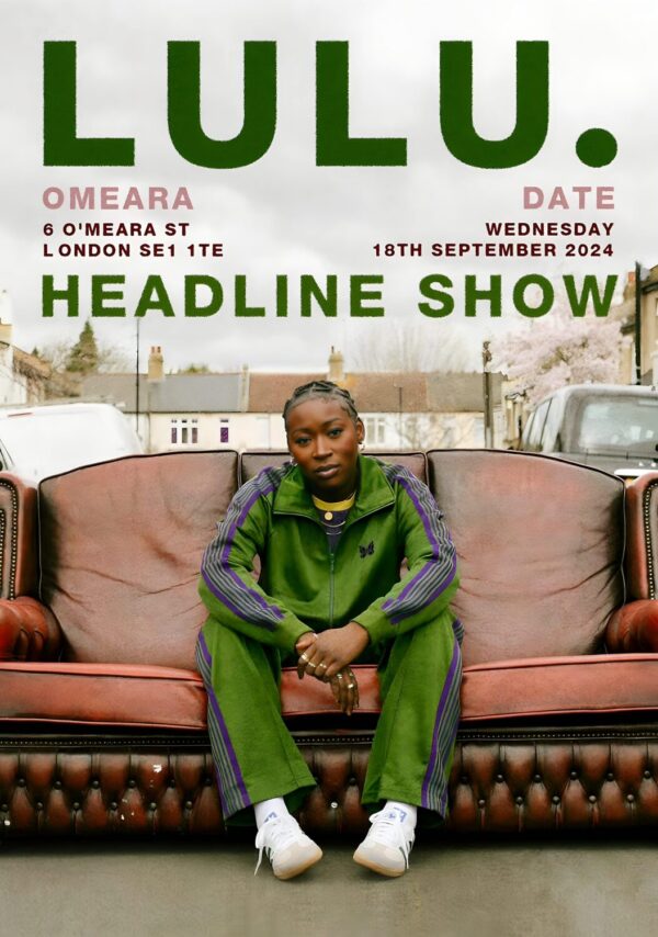 LULU. (singer) Dear Disorientated Soul UK Tour: LONDON Omeara Poster