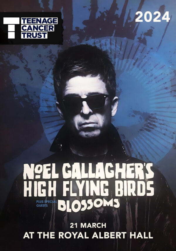 NOEL GALLAGHER'S HIGH FLYING BIRDS Royal Albert Hall - 21 March 2024 Tour Poster Print
