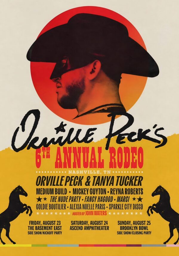 ORVILLE PECK 6th Annual Rodeo 2024 Tour: NASHVILLE Poster