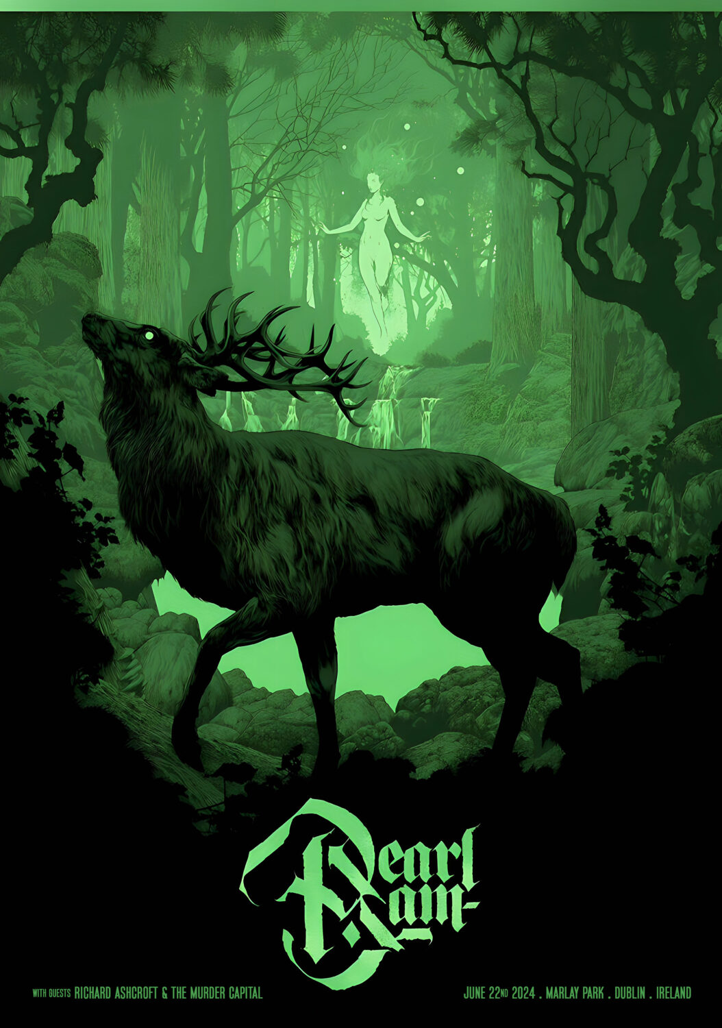 PEARL JAM 2024 UK Tour: DUBLIN Marlay Park Poster