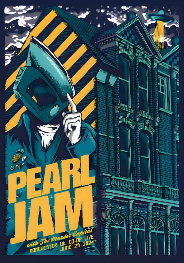PEARL JAM Dark Matter UK Tour: MANCHESTER Co-Op Live - 25 June 2024 Poster Print