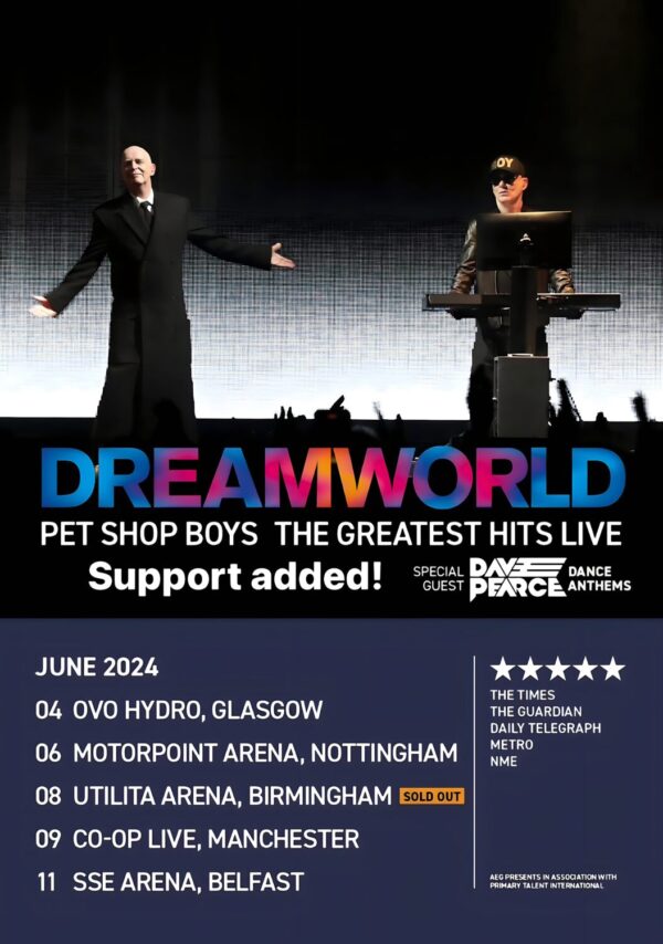 PET SHOP BOYS 2024 UK Tour Poster