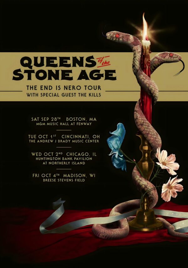 QUEENS OF THE STONE AGE 2024 Tour Poster