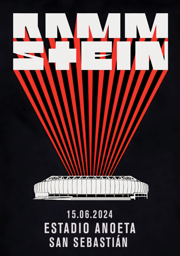 RAMMSTEIN Europe Stadium Tour 2024: SAN SEBASTIÁN, Estadio Anoeta Poster Print