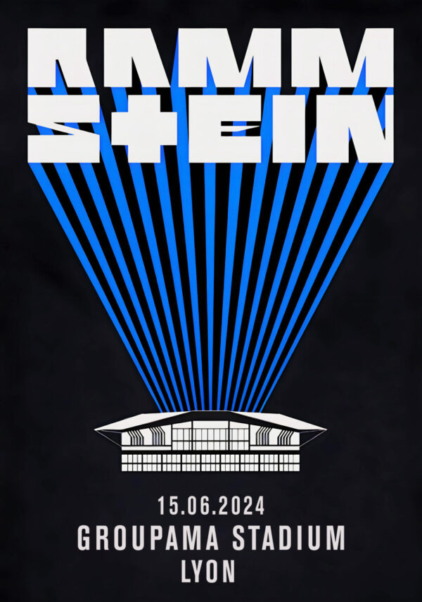 RAMMSTEIN Europe Stadium Tour 2024: LYON, Groupama Stadium Poster Print