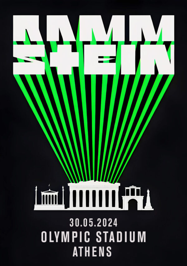 RAMMSTEIN Europe Stadium Tour 2024: ATHENS, Olympic Stadium Poster Print