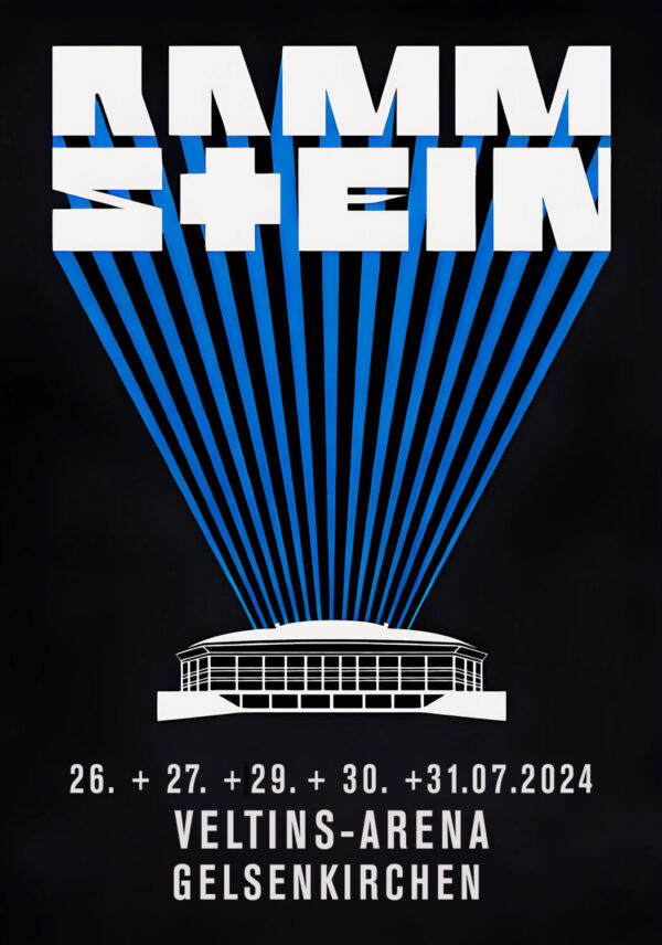 RAMMSTEIN Europe Stadium Tour 2024: GELSENKIRCHEN, Veltins-Arena Poster Print