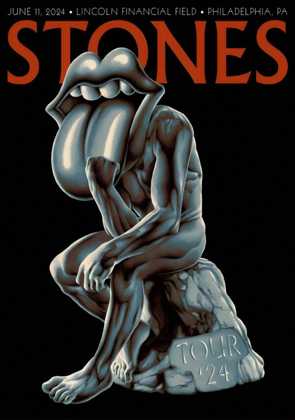 ROLLING STONES 2024 Tour: PHILADELPHIA Poster