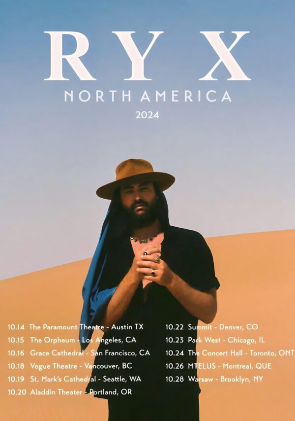 RY X All I See Is You 2024 North America Tour Poster