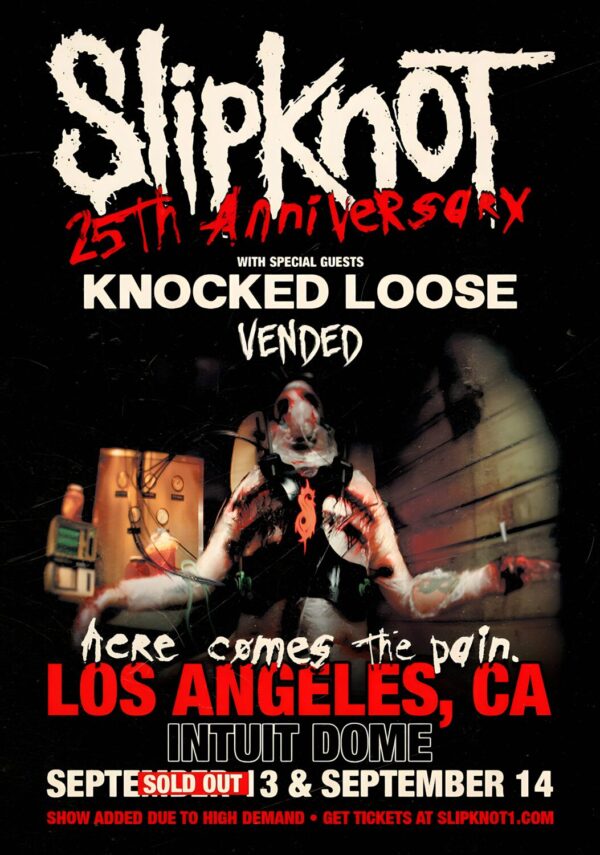SLIPKNOT 25th Anniversary 2024 Tour Poster