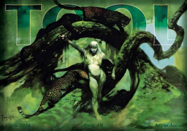 TOOL (band) 2024 Europe Tour: PARIS Accor Arena Poster