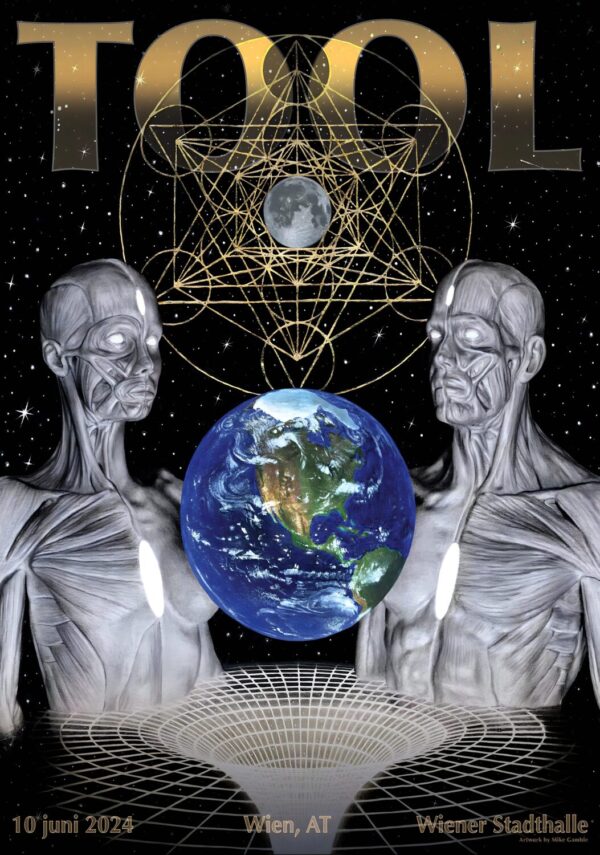TOOL (band) 2024 Europe Tour: WIEN Wiener Stadhalle Poster